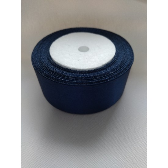 Ленты атласные однотонные 4 см (цв. темно-синий)